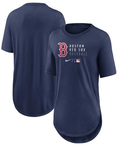 Nike Boston Red Sox Authentic Collection Baseball Fashion Tri-blend T-shirt - Blue