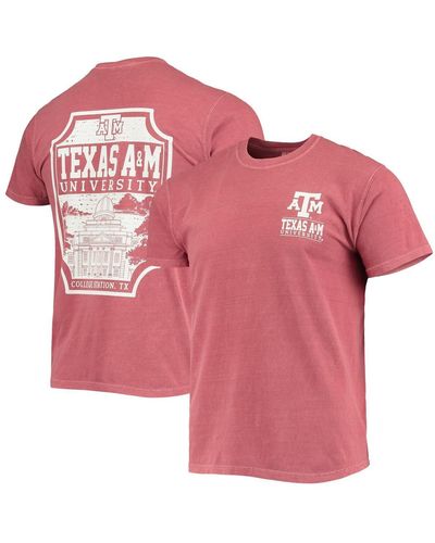 Image One Texas A&m aggies Comfort Colors Campus Team Icon T-shirt - Pink