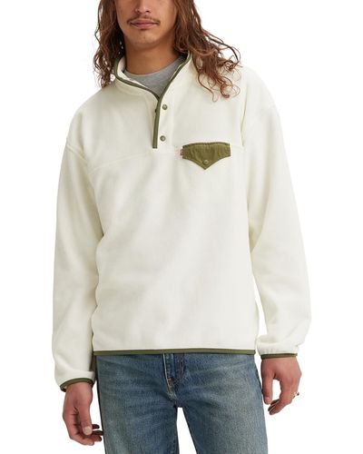 Levi's Barstow Relaxed-fit Fleece Sweatshirt - Natural