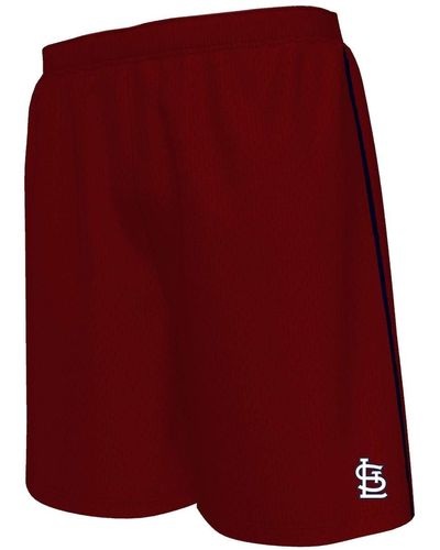 Majestic St. Louis Cardinals Big And Tall Mesh Shorts - Red