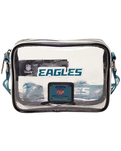 Loungefly Philadelphia Eagles Clear Crossbody Bag - Black