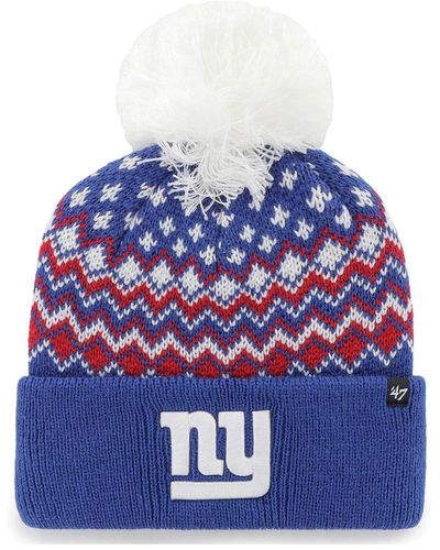 '47 New York Giants Elsa Cuffed Knit Hat - Blue