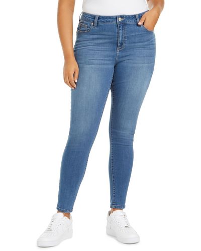 Celebrity Pink Trendy Plus Size High Rise Lifter Sweetheart Jean - Blue