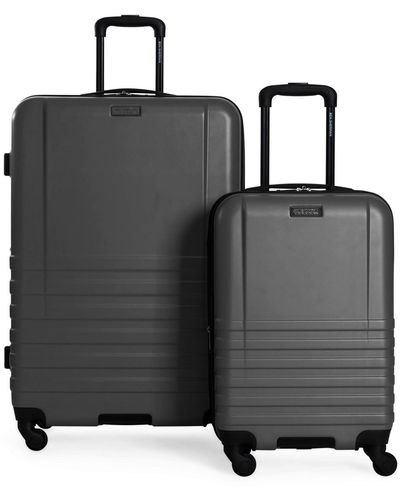 Ben Sherman Hereford 2-piece Lightweight Hardside Expandable Spinner luggage Set - Black