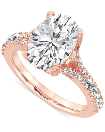 Badgley Mischka Certified Lab Grown Diamond Oval Split Shank Engagement Ring (3-1/2 Ct. T.w. - White