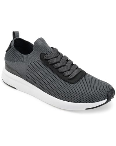 Vance Co. Grady Casual Knit Walking Sneakers - Gray