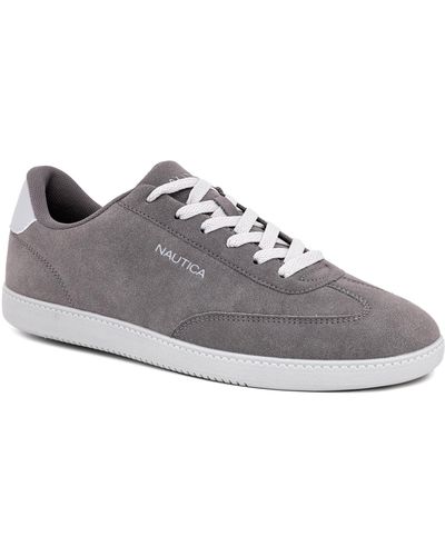 Nautica Iod Lace Up Court Sneakers - Gray