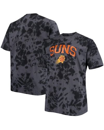 Profile Phoenix Suns Big And Tall Marble Dye Tonal Performance T-shirt - Blue