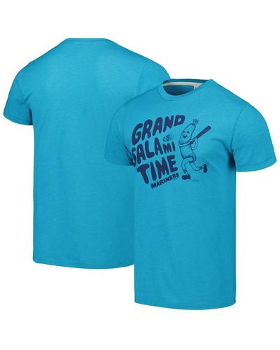 Homage Seattle Mariners Grand Salami Time Hyper Local Tri-blend T-shirt - Blue