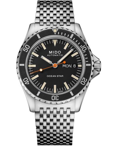 MIDO Swiss Automatic Ocean Star Tribute 75th Anniversary Stainless Steel Bracelet Watch 41mm - Gray