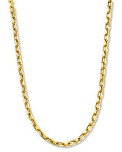 Macy's Paperclip Link Chain Necklace 3 5 8mm Collection In 14k Gold - Metallic