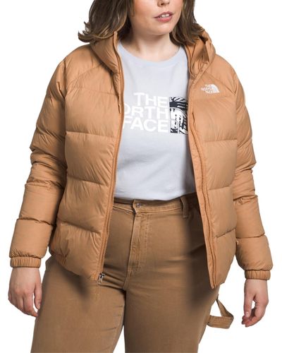The North Face Plus Size Hydrenalite Quilted Puffer Coat - Brown