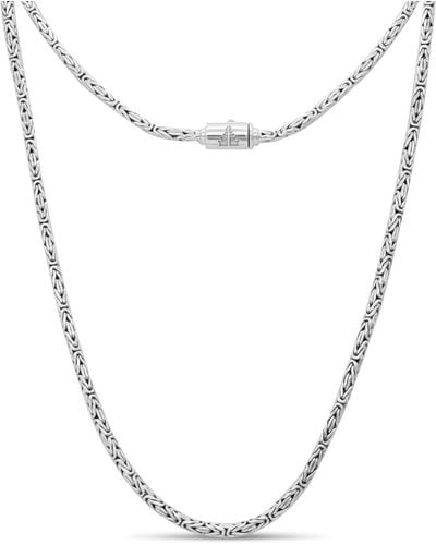 DEVATA Borobudur Round 2.5mm Chain Necklace - Metallic