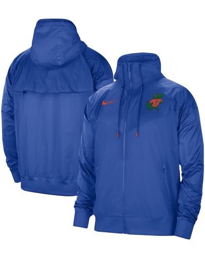 Nike Florida Gators Windrunner Raglan Full-zip Jacket - Blue