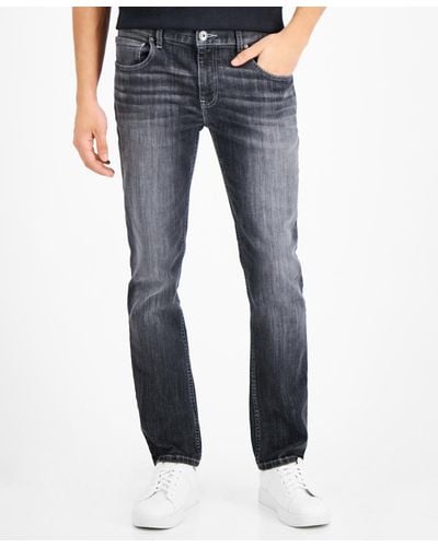 INC International Concepts Tam Slim Straight Fit Jeans - Blue