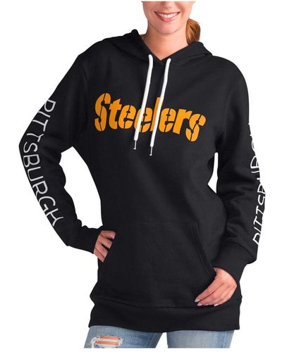 G-III 4Her by Carl Banks Pittsburgh Steelers Extra Inning Pullover Hoodie - Blue
