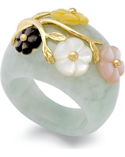 Macy's Jade And Multicolored Mother Of Pearl (8mm - Green