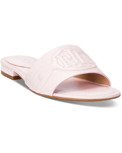 Lauren by Ralph Lauren Alegra Slide Sandals - Pink