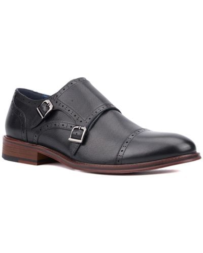 Vintage Foundry Morgan Monk Strap Shoes - Black