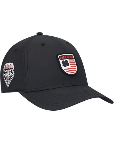 Black Clover New Mexico Lobos Nation Shield Snapback Hat - Black