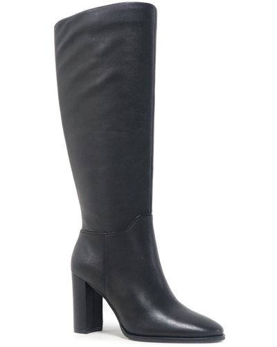 Kenneth Cole Lowell Tall Block Heel Boots - Black
