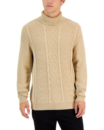 Club Room Chunky Turtleneck Sweater - Natural