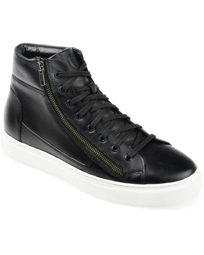 Thomas & Vine Xander Leather High Top Sneakers - Black