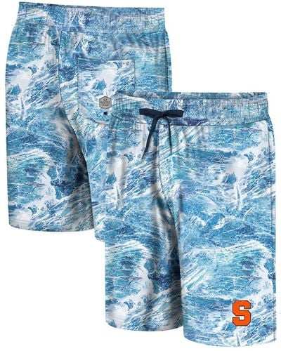 Colosseum Athletics Syracuse Orange Realtree Aspect Ohana Swim Shorts - Blue