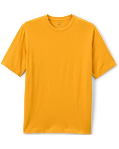 Lands' End School Uniform Short Sleeve Essential T-shirt - Yellow