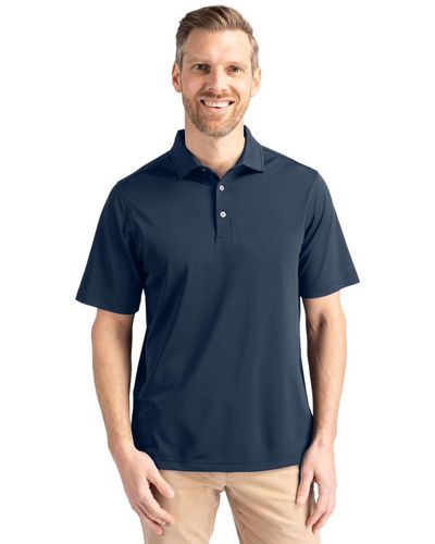 Cutter & Buck Big & Tall Virtue Eco Pique Recycled Polo Shirt - Blue
