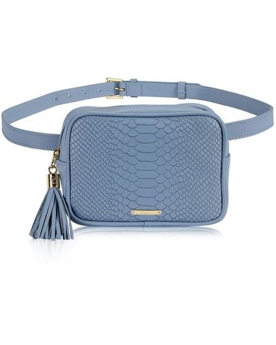 Gigi New York Kylie Leather Belt Bag - Blue