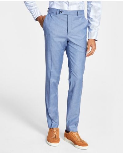 Ben Sherman Skinny-fit Stretch Suit Pants - Blue