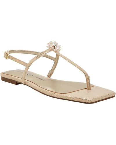 Katy Perry The Camie T-strap Thong Sandal - Metallic