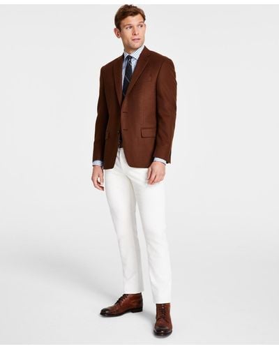 Michael Kors Wool Classic Fit Sport Coats - White