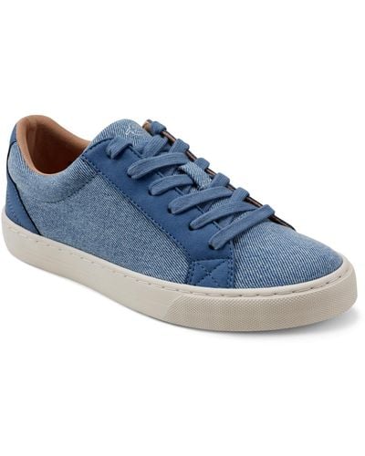 Easy Spirit Lorna Lace-up Casual Round Toe Sneakers - Blue