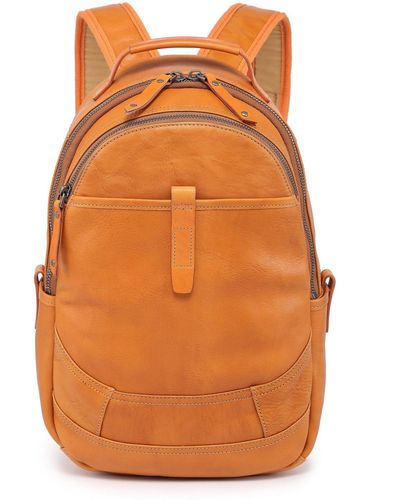 Old Trend Genuine Leather Sun-wing Backpack - Orange