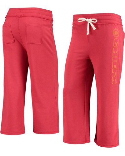 Junk Food Kansas City Chiefs Cropped Pants - Red