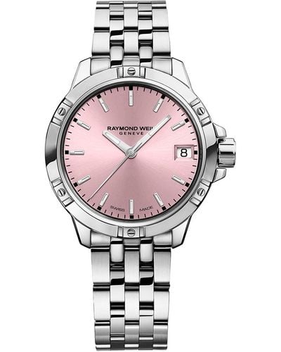 Raymond Weil Swiss Tango Classic Stainless Steel Bracelet Watch 30mm - Pink