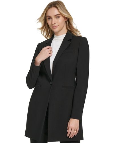 Calvin Klein X-fit One Button Topper Jacket - Black