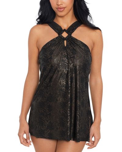 Magicsuit Beverly High-neck Swim Dress - Black
