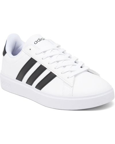 adidas Grand Court Cloudfoam Lifestyle Court Comfort Casual Sneakers From Finish Line - White