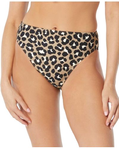 Michael Kors Graphic Cheetah High-waist Bikini - Black