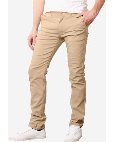 Galaxy By Harvic Super Stretch Slim Fit Everyday Chino Pants - Natural