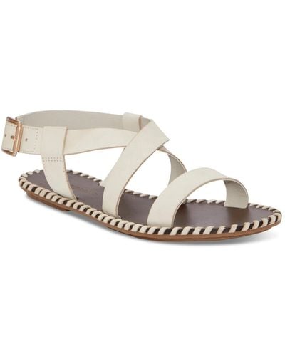 Lucky Brand Zelek Crisscross Flat Sandals - Metallic