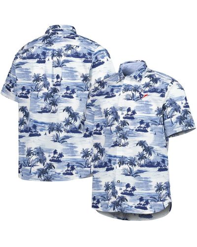 Tommy Bahama Royal New York Giants Sport Tropical Horizons Button-up Shirt - Blue