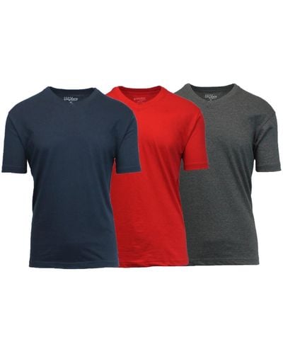 Galaxy By Harvic Short Sleeve V-neck T-shirt - Multicolor