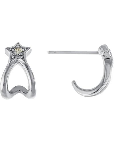 Giani Bernini Clear Cubic Zirconia Post Star Earrings - Metallic