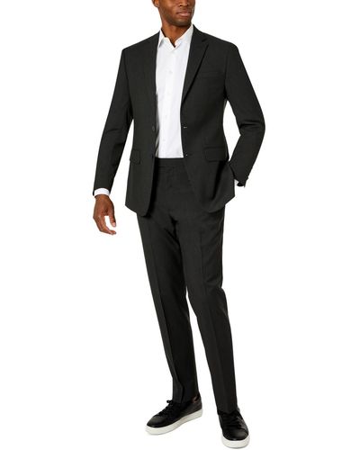 Van Heusen Flex Plain Slim Fit Suits - Gray