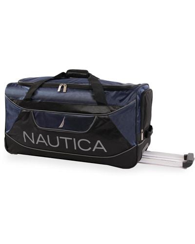 Nautica Lander Rolling Duffel Bag - Black