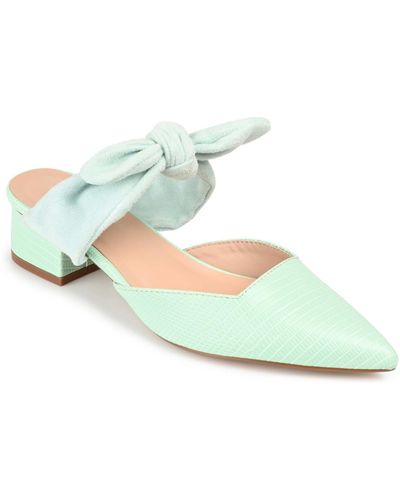 Journee Collection Melora Bow Detail Slip On Mules - Multicolor